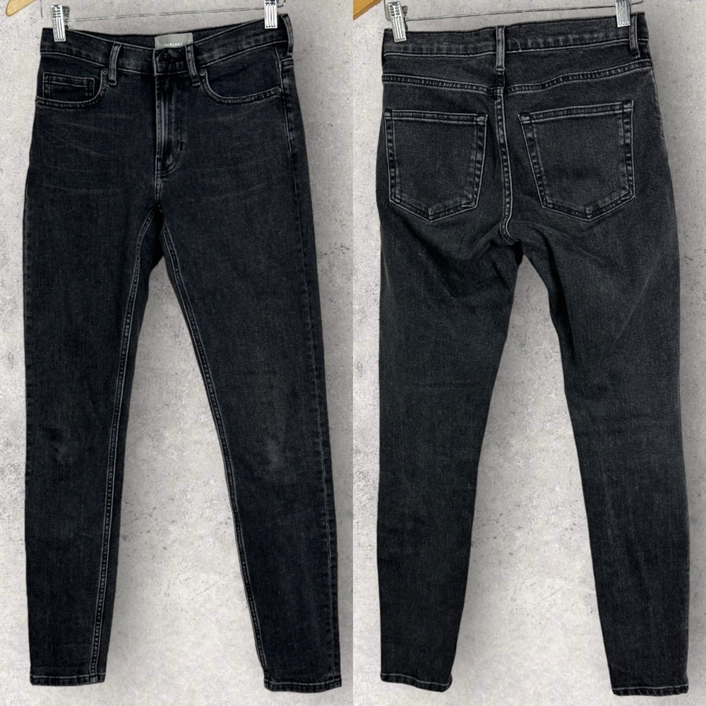 Everlane Washed Black Skinny Jeans Size 25 Tall Minimalist Denim Mid Rise 25T